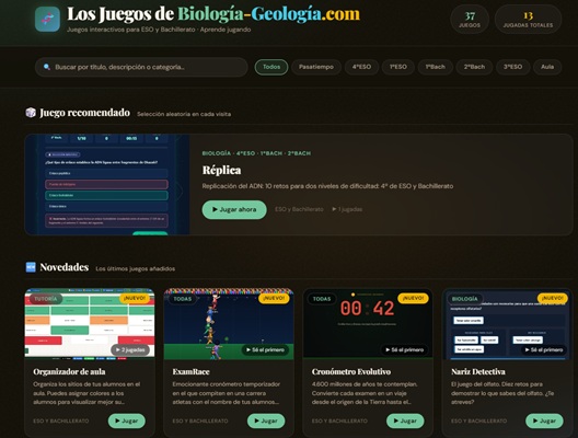Juegos de Biología y Geología